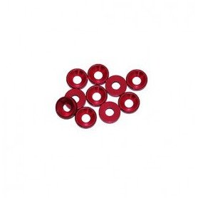 3 MM. ALU. WASHER RED (10 PCS)