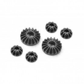 XRAY COMPOSITE GEAR DIFF BEVEL & SATELLITE GEARS (2+4) - 374930