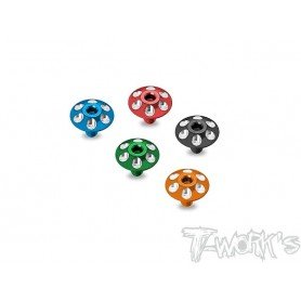 T-Work's TO-321-BK 1/10 Light Weight Aluminium Wing Washer Screw 2 pcs.