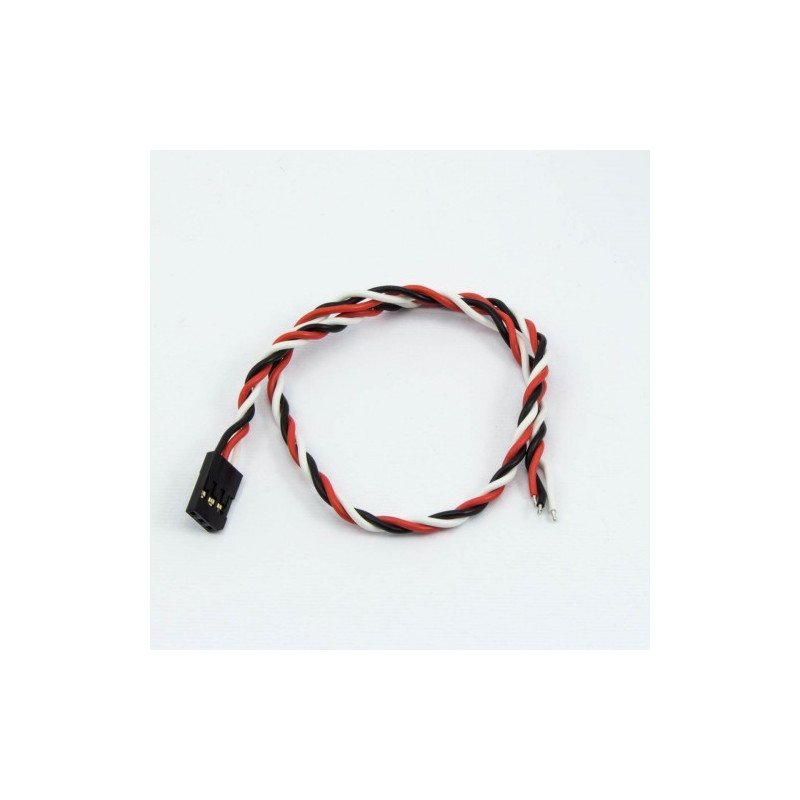 FUTABA CONNECTOR TWIST WIRE FEMALE (30CM)