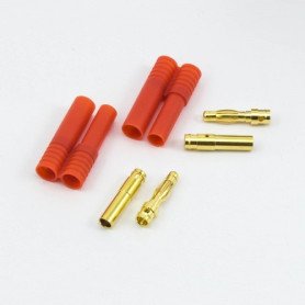 4.0MM BULLET CONNECTOR MALE/FEMALE (2PCS)