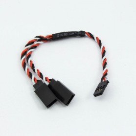 FUTABA TWISTED Y-SPLITTER SERVO LEAD (15CM)