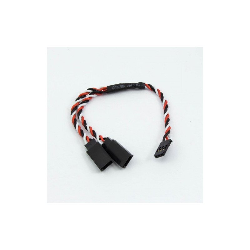 FUTABA TWISTED Y-SPLITTER SERVO LEAD (15CM)