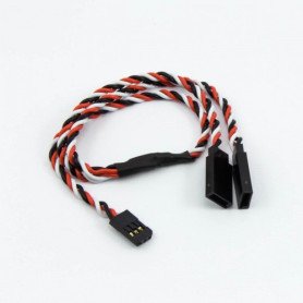 FUTABA TWISTED Y-SPLITTER SERVO LEAD (30CM)