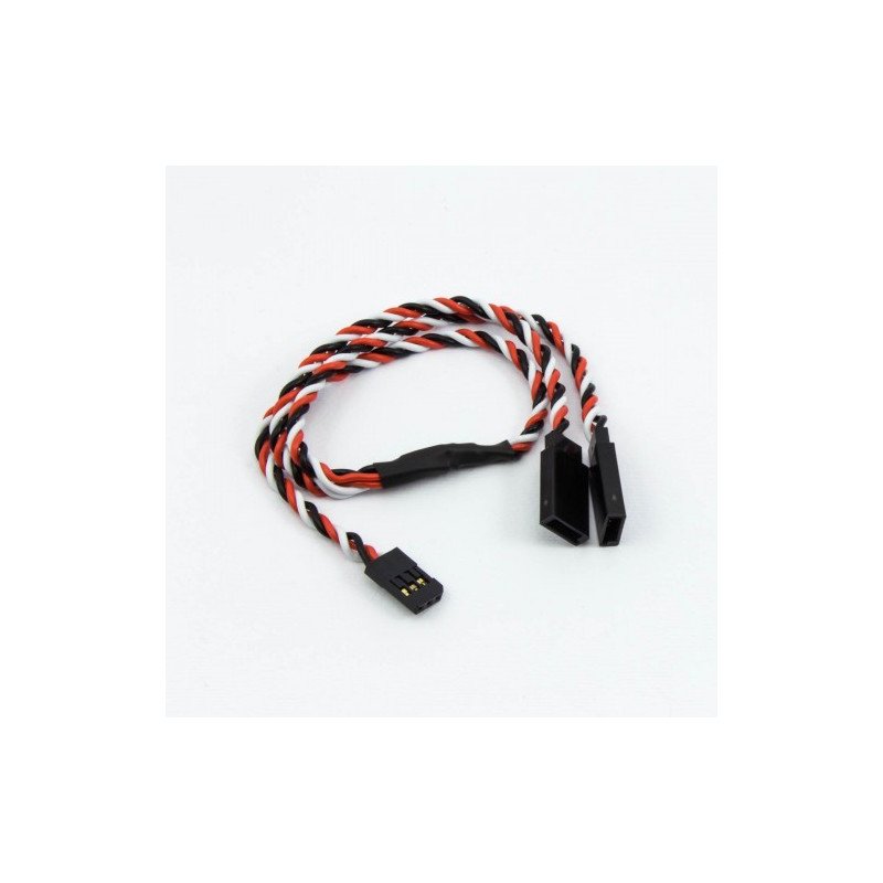 FUTABA TWISTED Y-SPLITTER SERVO LEAD (30CM)