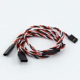 FUTABA TWISTED Y-SPLITTER SERVO LEAD (60CM)