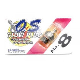O.S. No.8 Short Body Standard Glow Plug "Medium"
