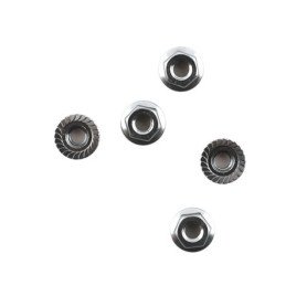Mugen Seiki Aluminum 4mm Flange Nut (5) (MTX4)