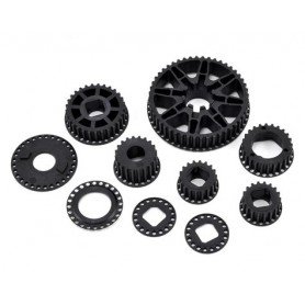 H2201B Mugen Seiki MRX6 Pulley Set