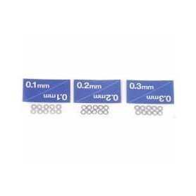 4MM SHIM SET 10x3 TYPES(0.1/0.2/0.3MM) TAMIYA 53586