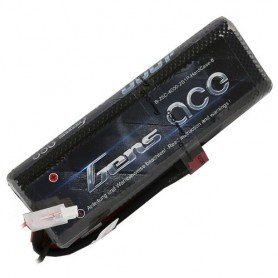 GENS ACE 4000MAH 7.4V 25C 2S1P HARDCASE LIPO