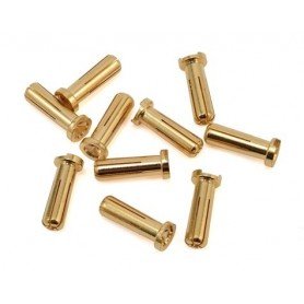 LRP 5MM GOLD WORKS TEAM CONNECTORS (10 PCS.)