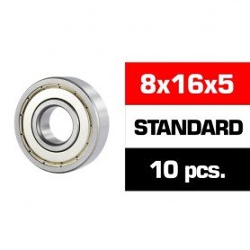 8X16X5MM SELECT "HS" METAL SHIELDED BEARING SET (10PCS.)