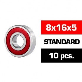BEARING 8X16X5MM SELECT "HS" RUBBER SEALED SET (10PCS.)