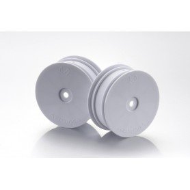 ABSIMA 1:10 Off-Road 4WD racing front rims 12mm white (2)