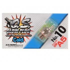 O.S. No.10 Short Body Standard Glow Plug "Cold"