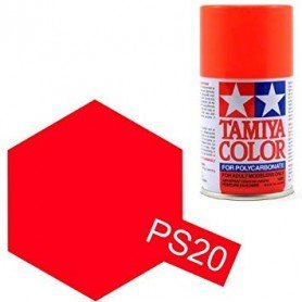 PS-20 FLUORESCENT RED TAMIYA POLICARBONATE SPRAY 100ml 86020