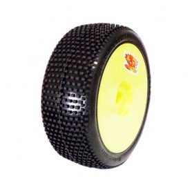 RICKY 1/8 OFF-ROAD  SOFT P-MOUNTED YELLOW WHEEL (2PCS)