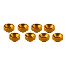M3 ALUMINUM SERVO WASHER ORANGE (8 PCS) UR1507-G