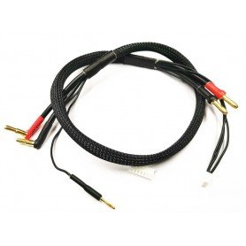 MR33 2S All-Black Charging Lead - 600mm - (4/5mm Dual Plug - XH)