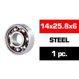 BERING 14X25.8X6MM STEEL "HS" REAR ENGINE (UR, NOVA) (1PC)