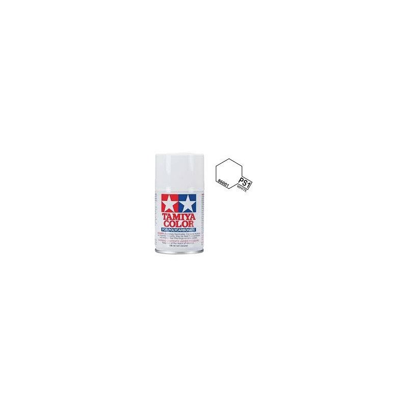 PS-1 WHITE TAMIYA POLYCARBONATE SPRAY 100ml 86001