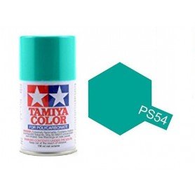 PS-54COBALT GREEN POLICARBONATE SPRAY 100ML TAMIYA
