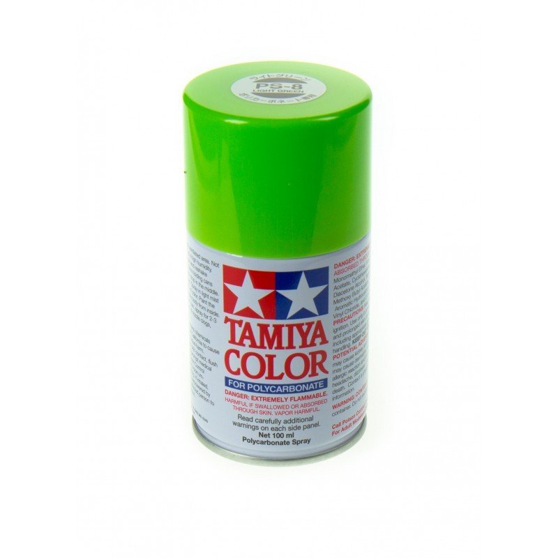 PS-08 LIGHT GREEN TAMIYA POLICARBONATE SPRAY 100ml 86008