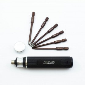 SCREWDRIVER HEX 6-IN-1  1.5/2.0/2.5/3.0MM/ PHILLIPS 0 + / FLAT 1 -