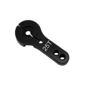 ALUMINUM CLAMPING SERVO HORN BLACK (25T - 35MM) RC15201-BLK