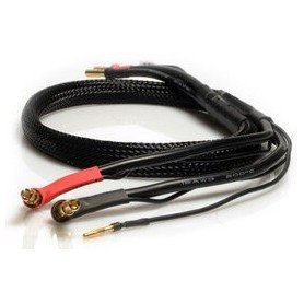LRP PARTS DOUBLE CHARGING LEAD 4MM/5MM 2S LIPO HARDCASE 65813